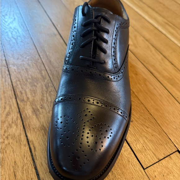 NIB Florsheim Black Smooth Leather Oxfords Black Size 9.5W main image 13